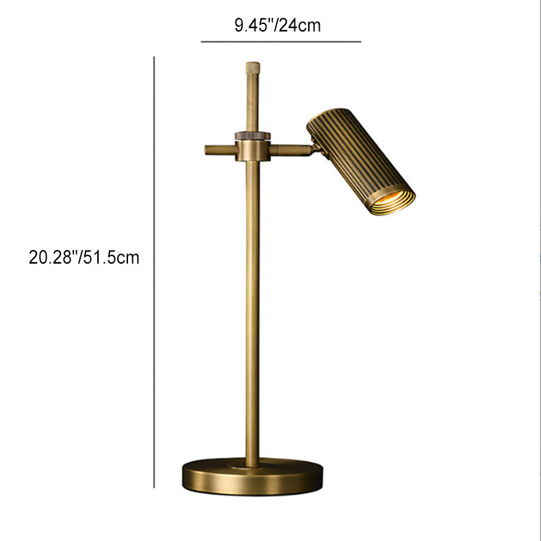 Gold Brass Finish Frame Table Lamp