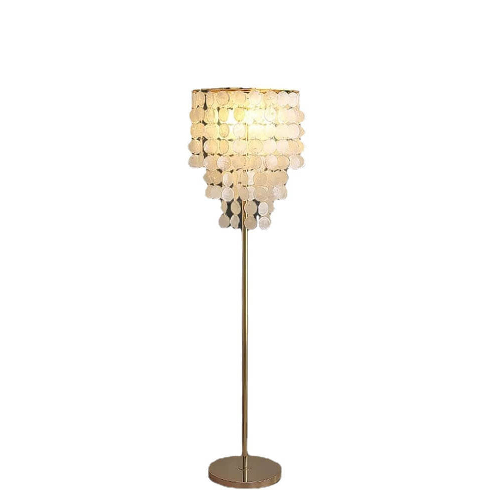 Seashell Column Floor Lamp