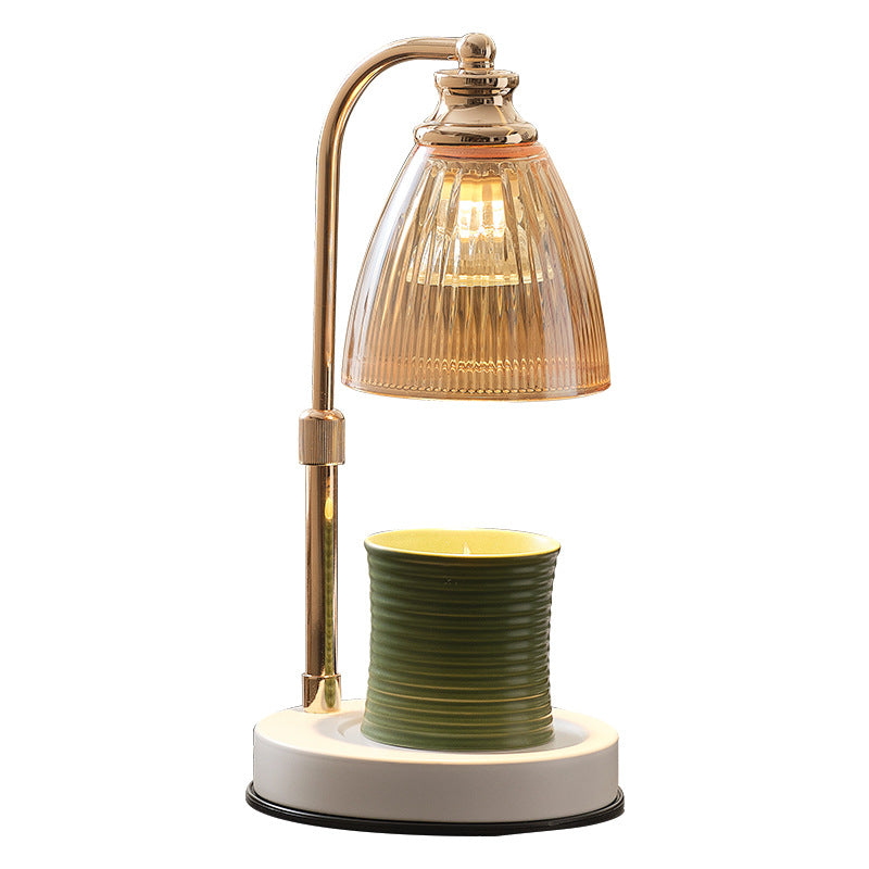 Iron Conical Glass Melting Table Lamp