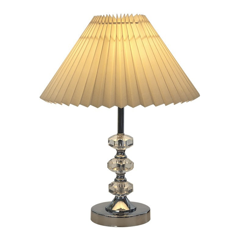 Pleated Solid Color Acrylic Table Lamp