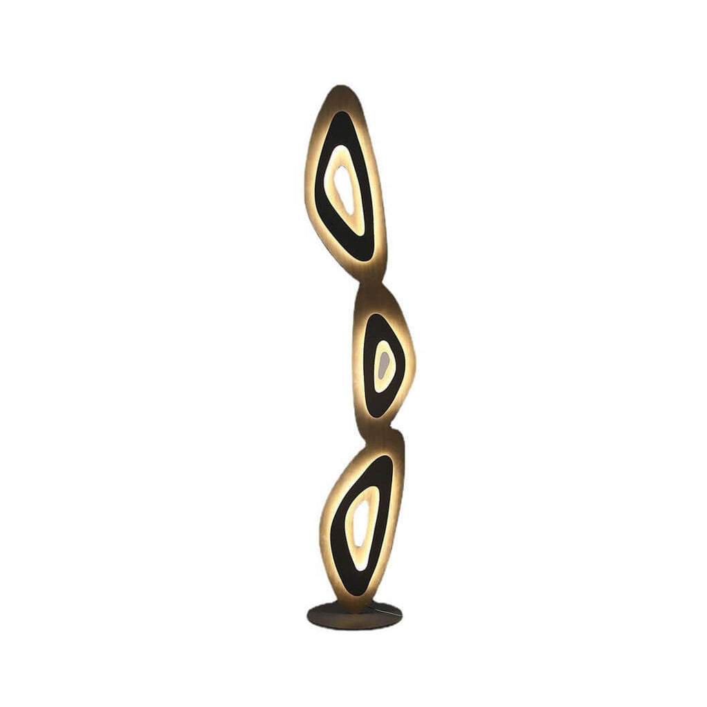 Acrylic Leaves Shadow Hardware Floor Lamp