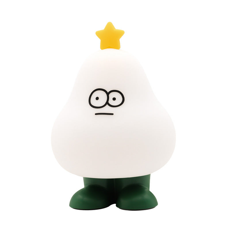 Cartoon Pear Silicone Timing Table Lamp