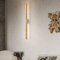 Yellow Travertine Long Strip Wall Lamp