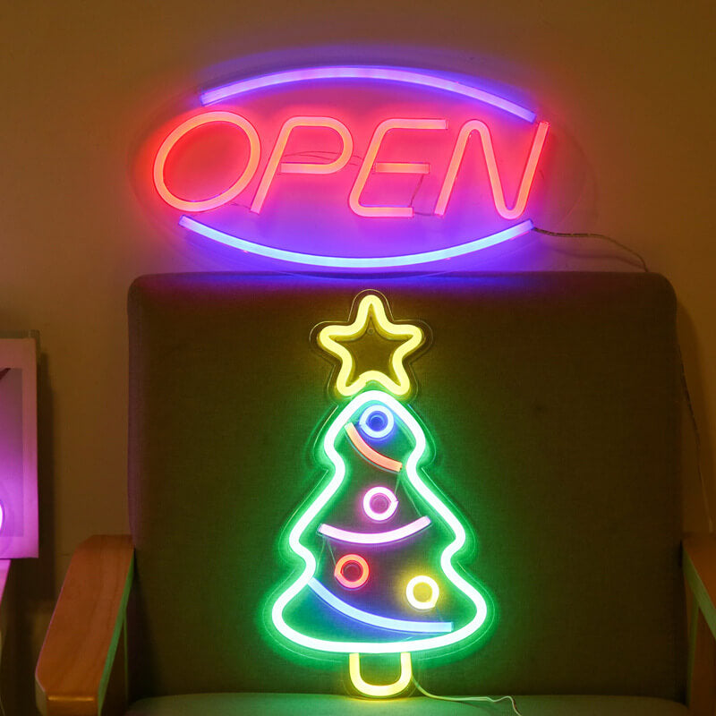 Neon Open Acrylic Atmosphere Floor Lamp