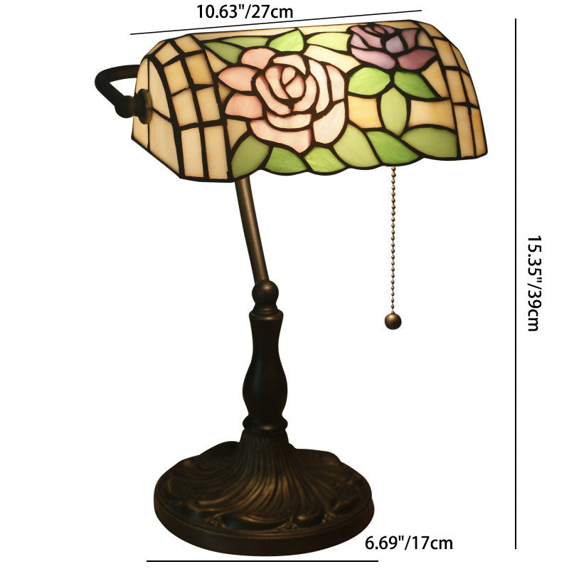 Half Cylinder Rose Zinc Table Lamp