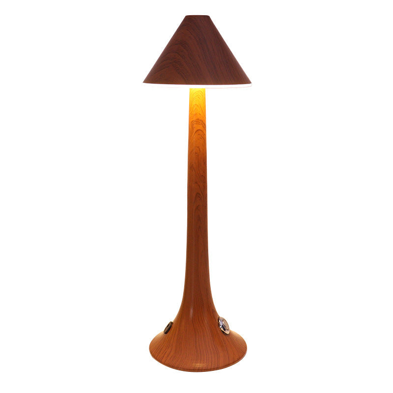 Wood Grain Iron Acrylic Table Lamp