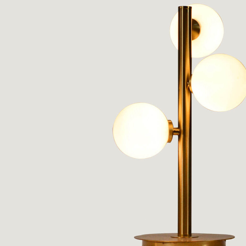 Magic Bean Glass Iron 3-Light Table Lamp