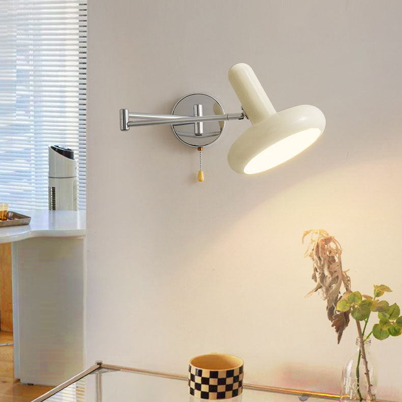 Retractable Swing Arm Iron Wall Lamp
