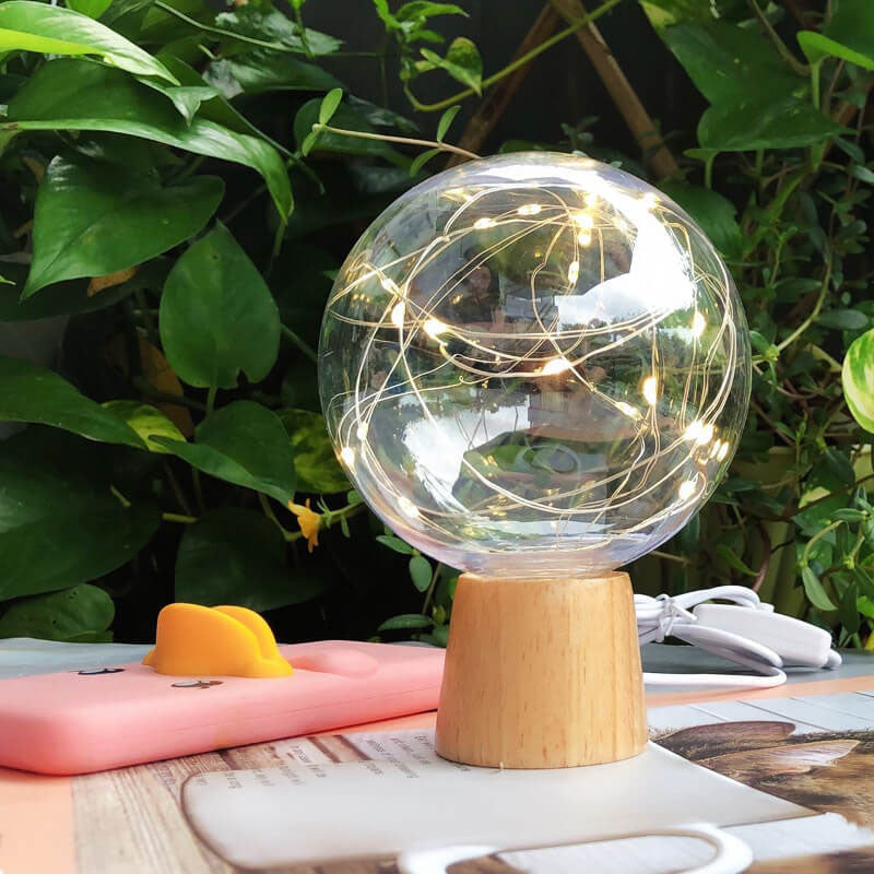 Plastic Lampshade Starry Night Table Lamp