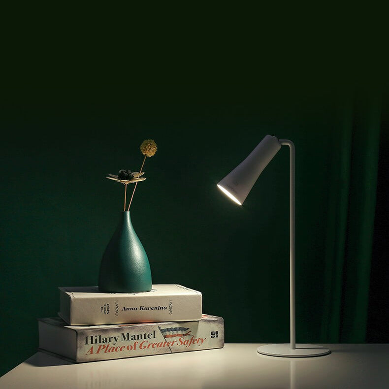 ABS Iron Cone White Table Lamp