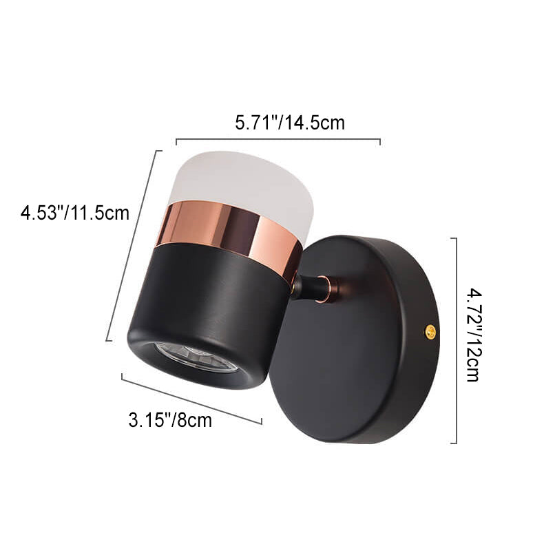 Cylindrical Mini Bedroom Wall Lamp
