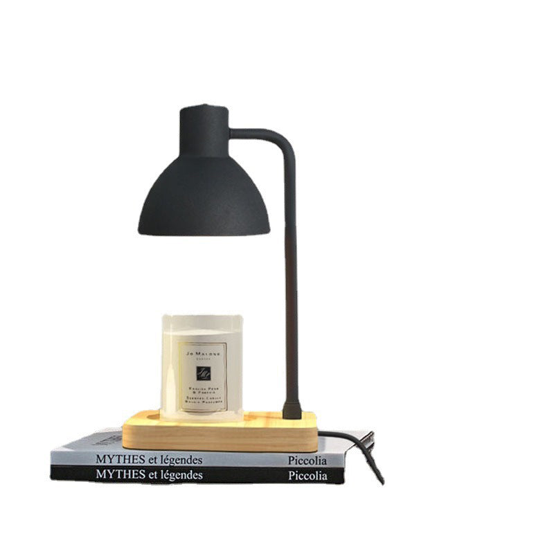 Dome Square Wood Melting Table Lamp