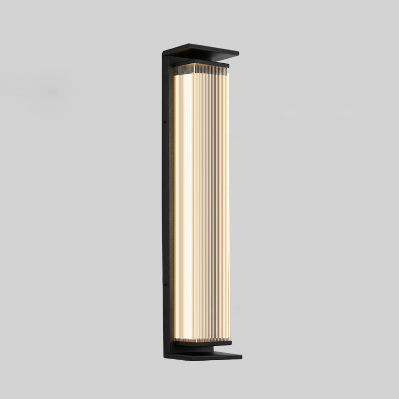 Rectangular Stainless Steel Acrylic Outdoor Light