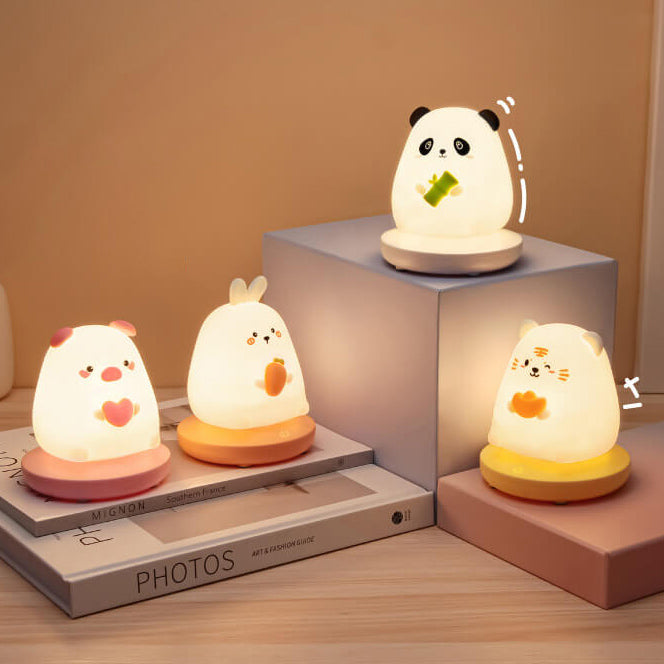 Silicone Animal Rechargeable Night Table Lamp