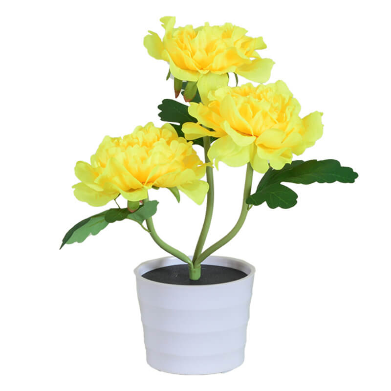 Simulation Peony Flower Bonsai Outdoor Light