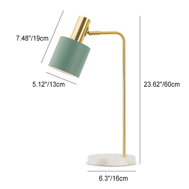 Cylinder Marble Table Lamp