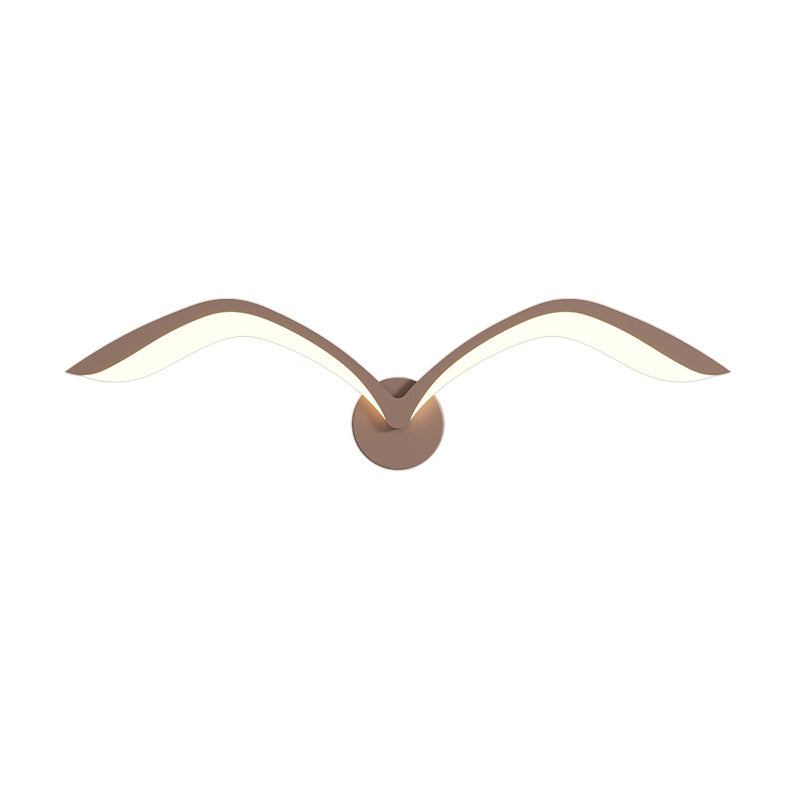 Iron Acrylic Gull Arch Wall Lamp