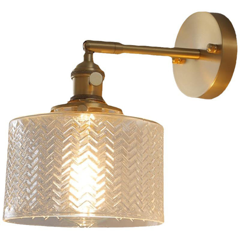 Brass Cylinder Wall Lamp