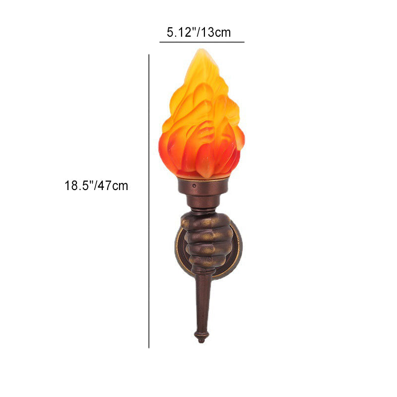 Hand Held Torch Aluminum Outdoor Light