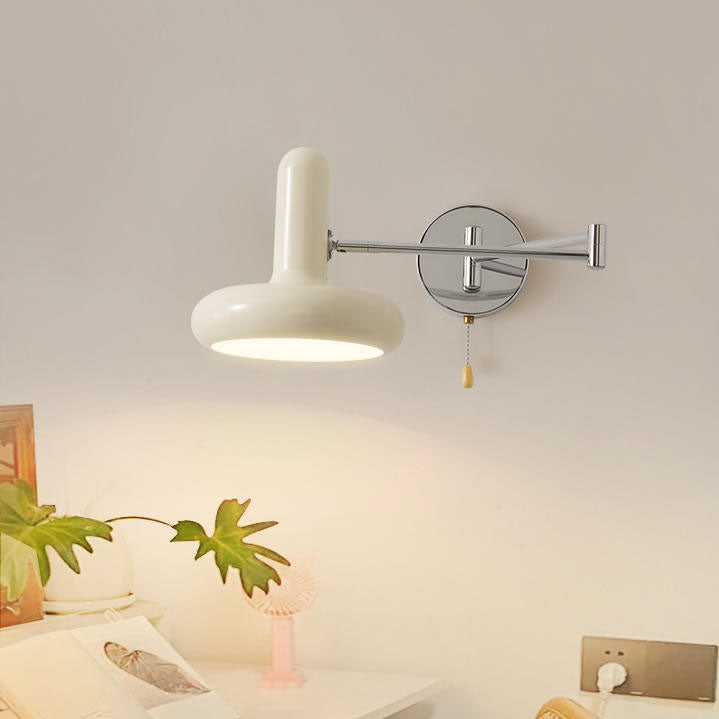 Retractable Swing Arm Iron Wall Lamp