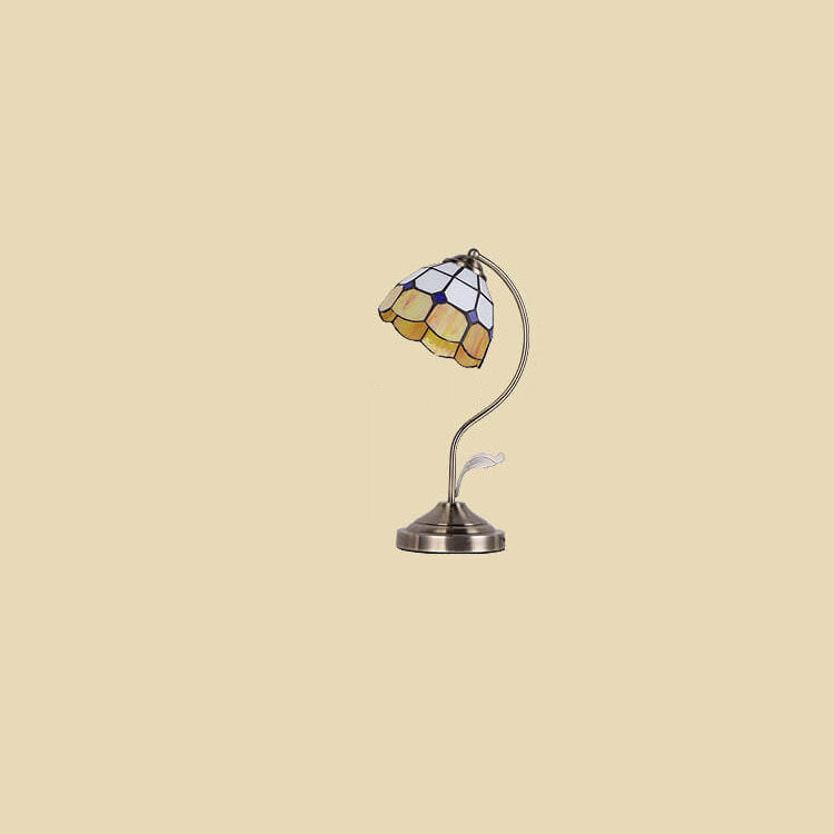 Round Head Glass Hardware Table Lamp