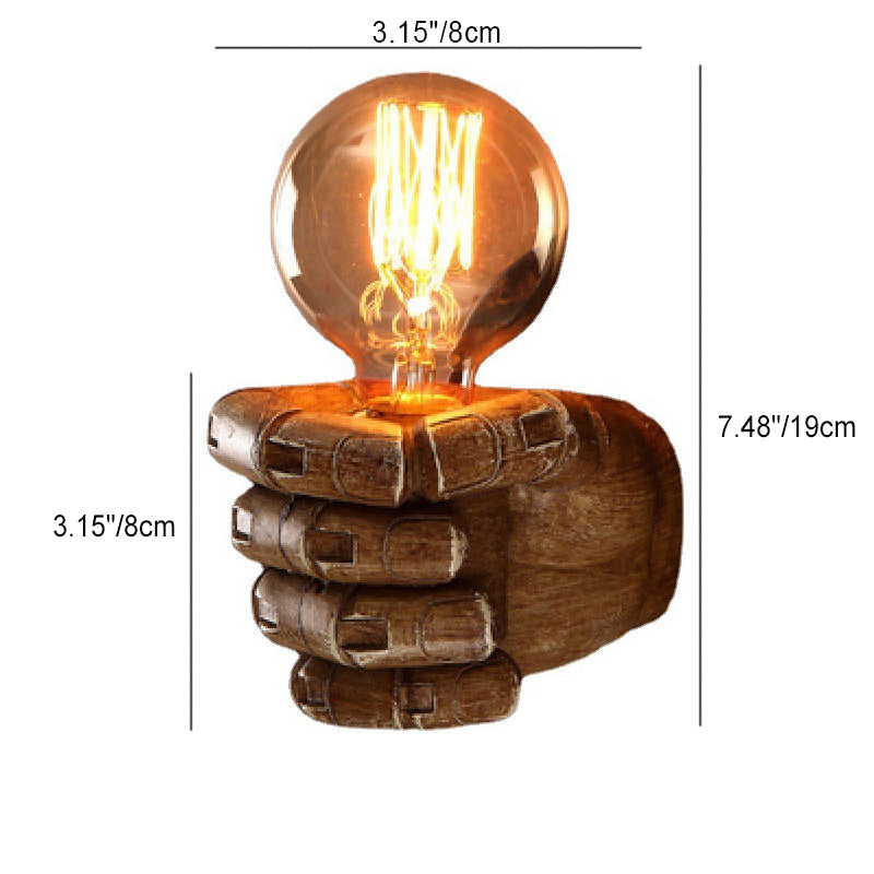 Fist Resin Living Room Wall Lamp