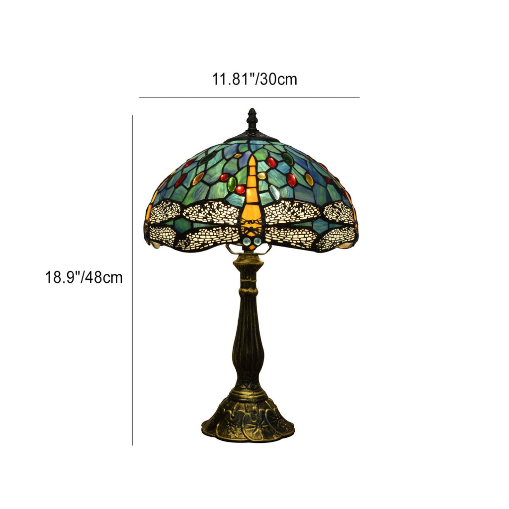 Aluminum Alloy Glass Dome Table Lamp