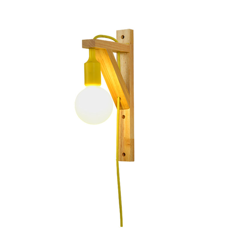 Modern Creative Wood Wall Lamp
