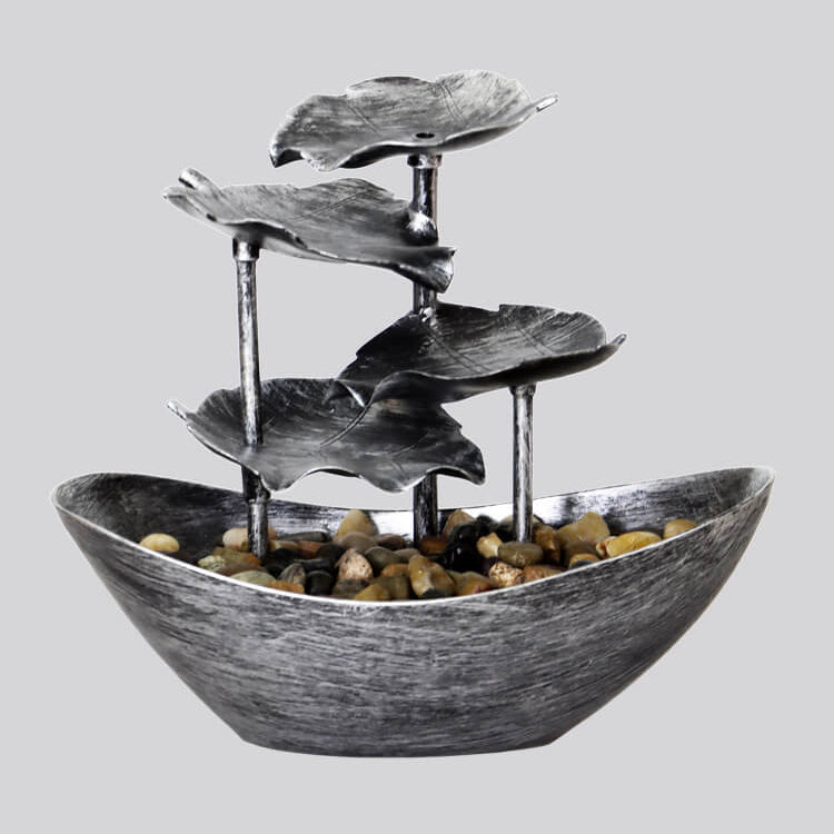 Lotus Leaf Yuanbao Flowing Table Lamp