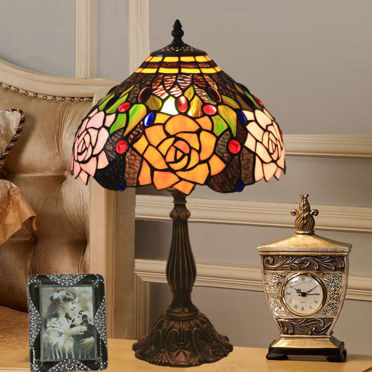 Bloom Floral Stained Glass Table Lamp
