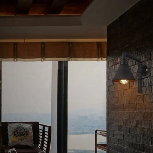 Plumbing Cone Iron Wall Lamp