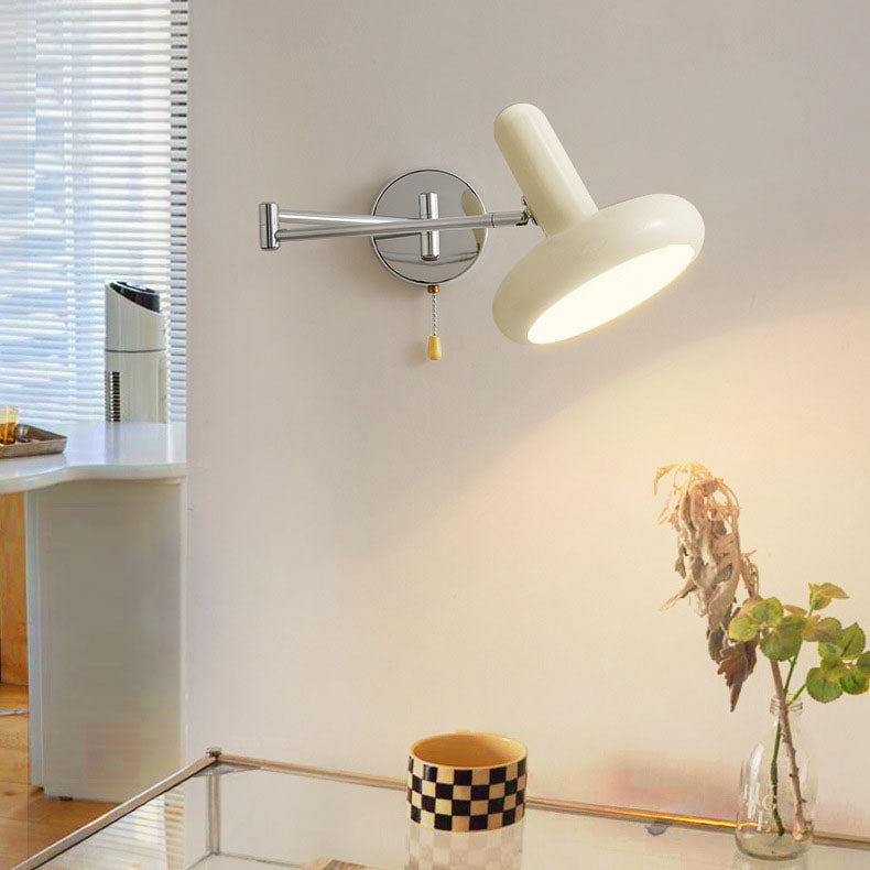 Wrought Iron Disc Living Wall Lamp