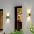 Golden Aluminum Patio Outdoor Light