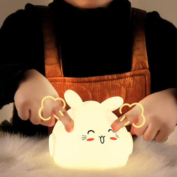 Cartoon Deer Rabbit Silicone Table Lamp