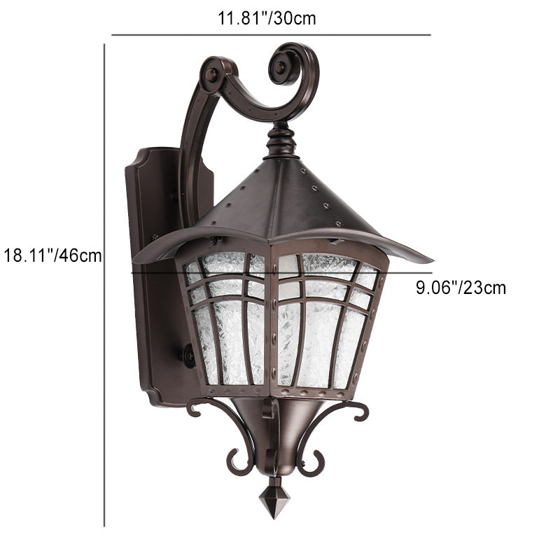 Aluminum Glass Cone Cylinder Outdoor Light