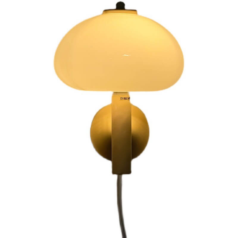 Milk White Iron Glass Wall Lamp