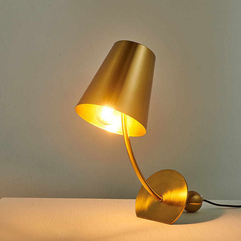 Trapezoidal Iron Bedroom Table Lamp