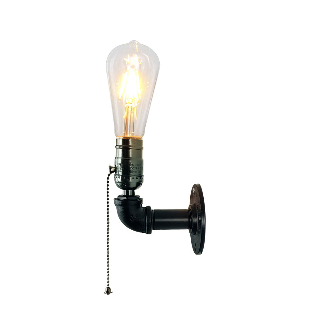 Iron Plumbing Wall Lamp