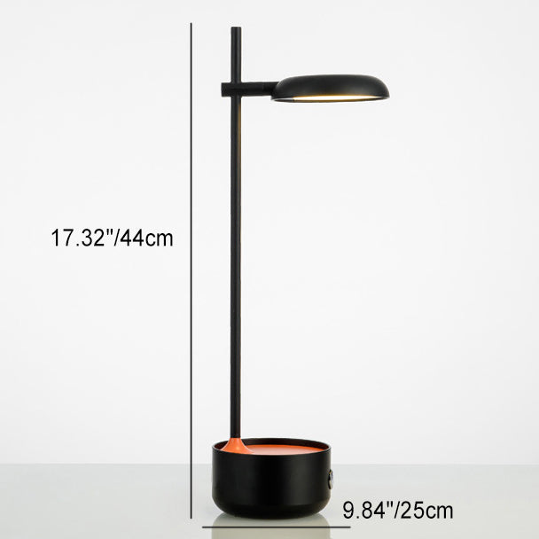Round Metal Living Room Table Lamp