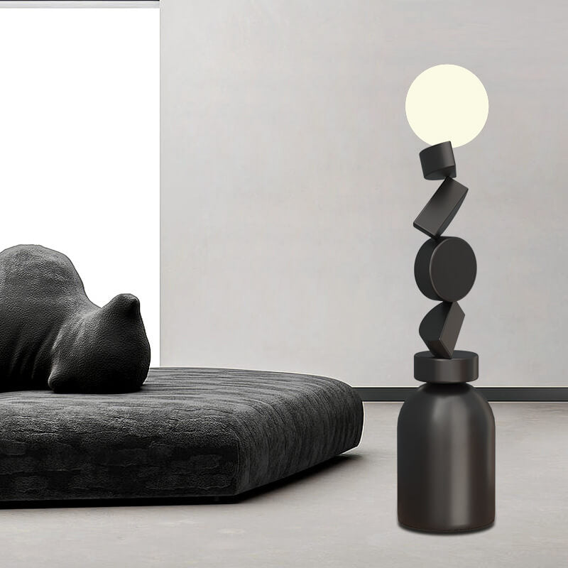 Geometric Blocks Stacked Iron Floor Lamp