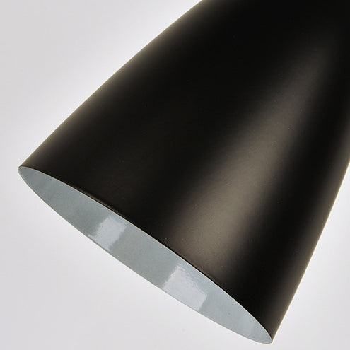 Round Iron Cylinder Bedroom Table Lamp