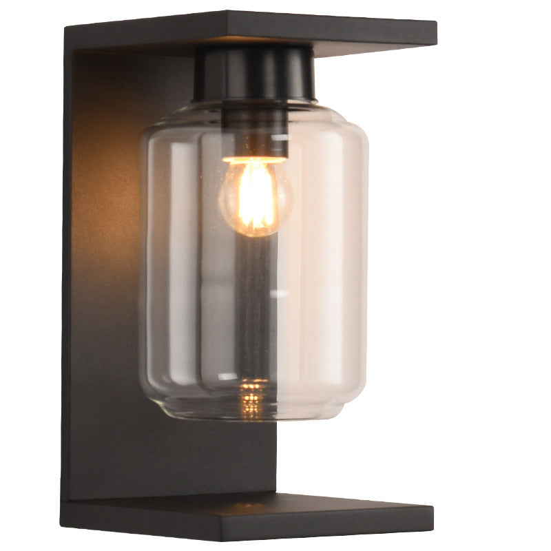 Stainless Steel Cylinder Glass Outdoor Light