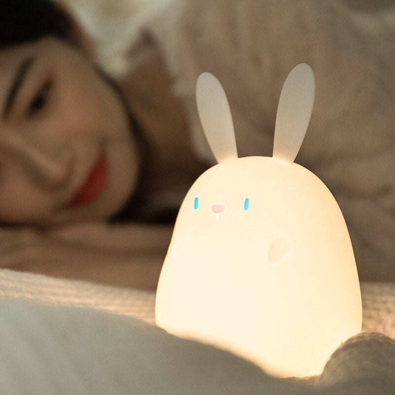 Cartoon Silicone Little Rabbit Table Lamp