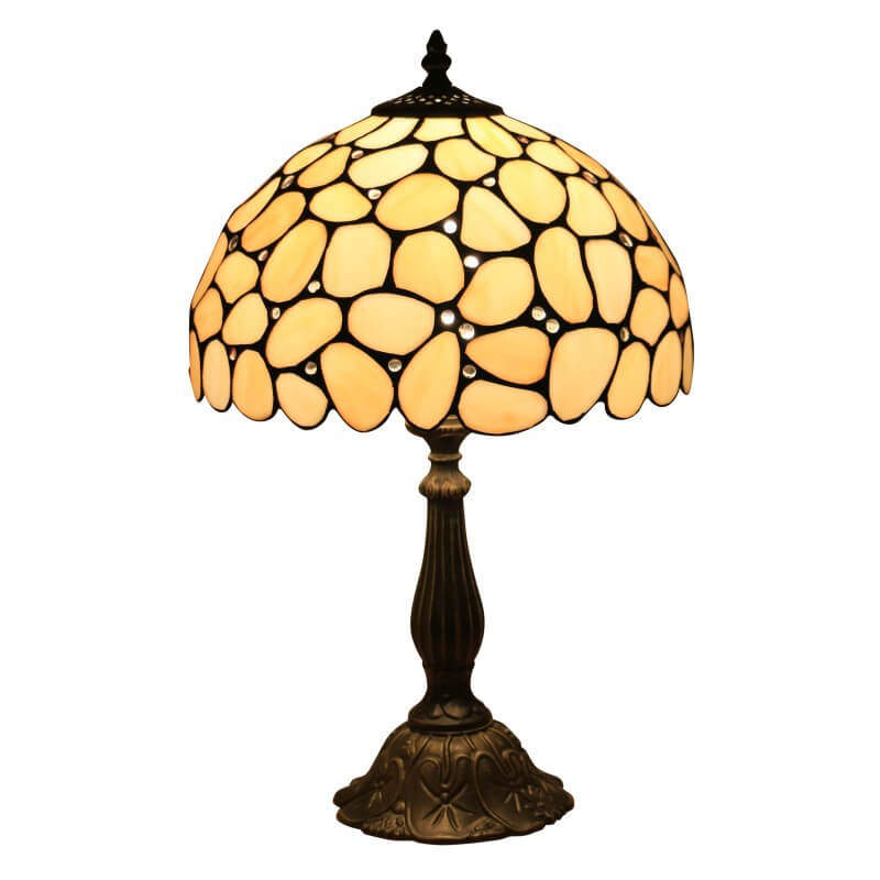 Pebbles Flower Stained Glass Table Lamp