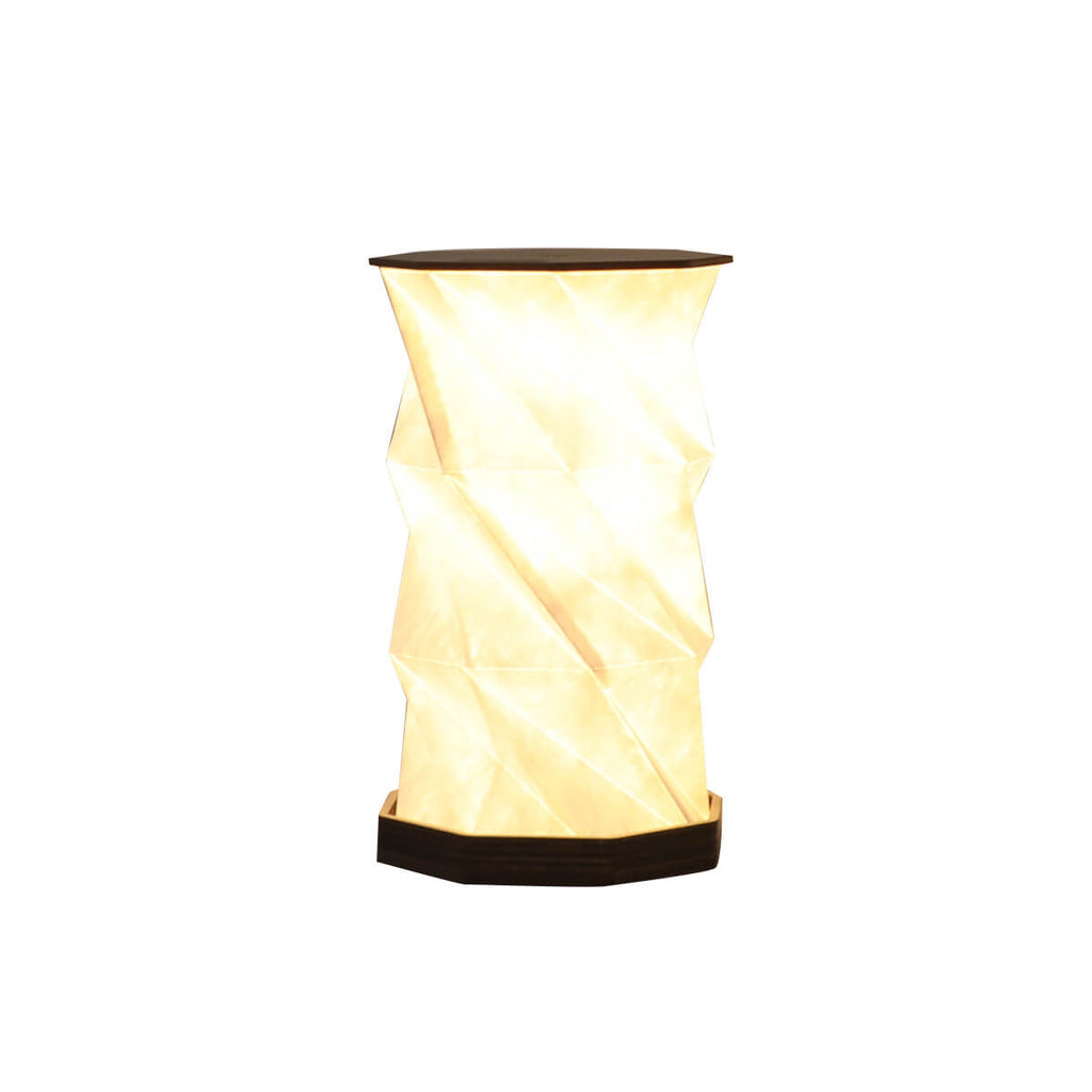 Rotating Foldable Wooden Touch Table Lamp