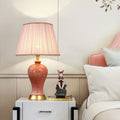 Fabric Ceramic Vase Home Table Lamp