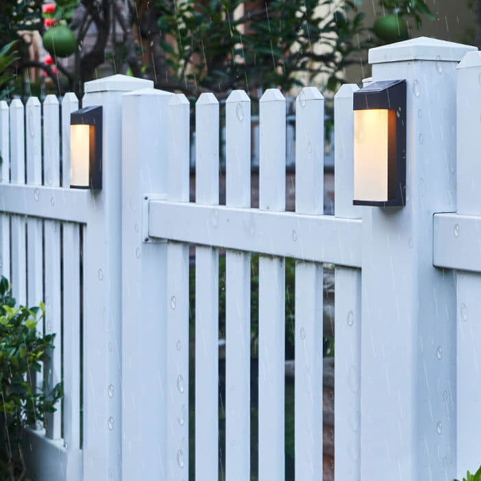 Square Frosted Glass Outdoor Light