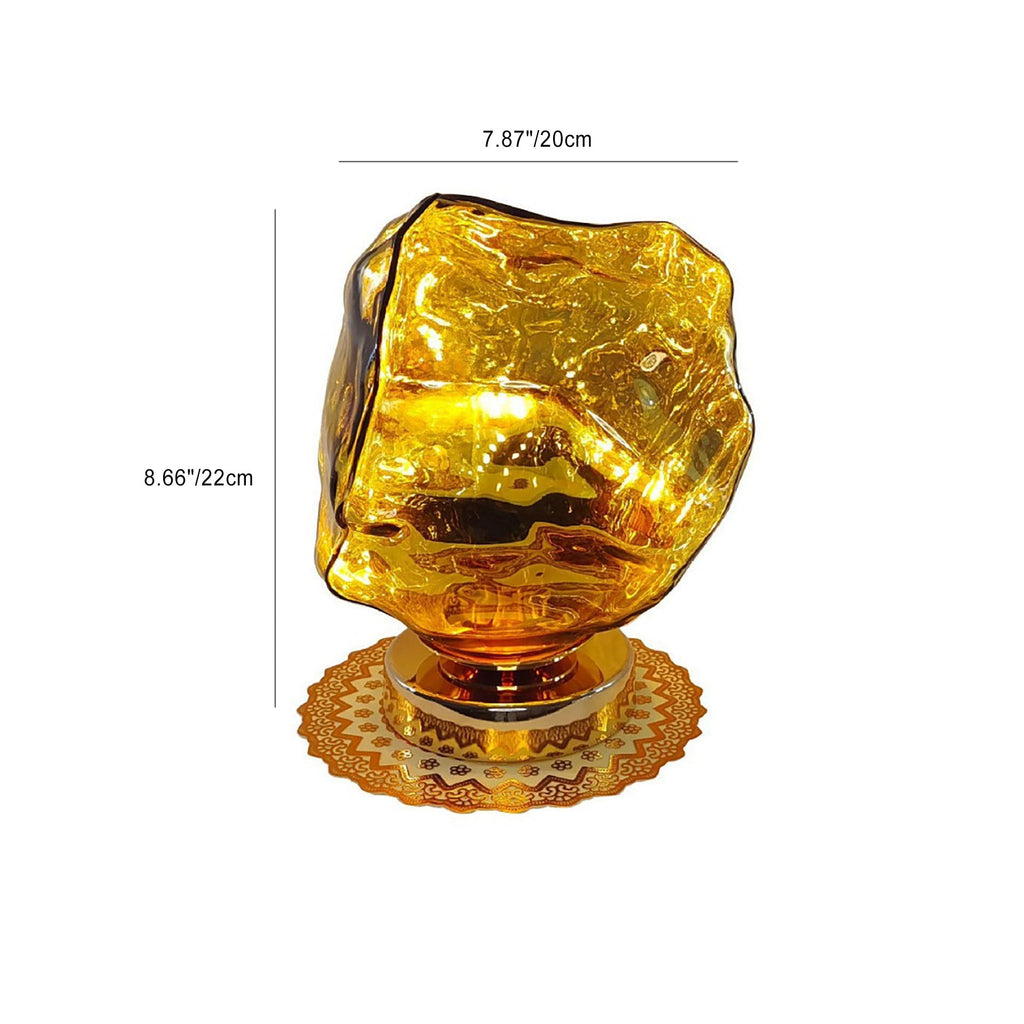 Glass Lava Design Bedroom Table Lamp