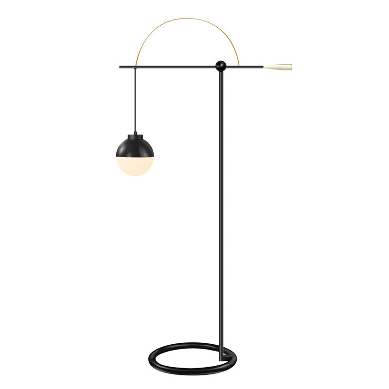 Fishing Rod Iron Glass Floor Lamp