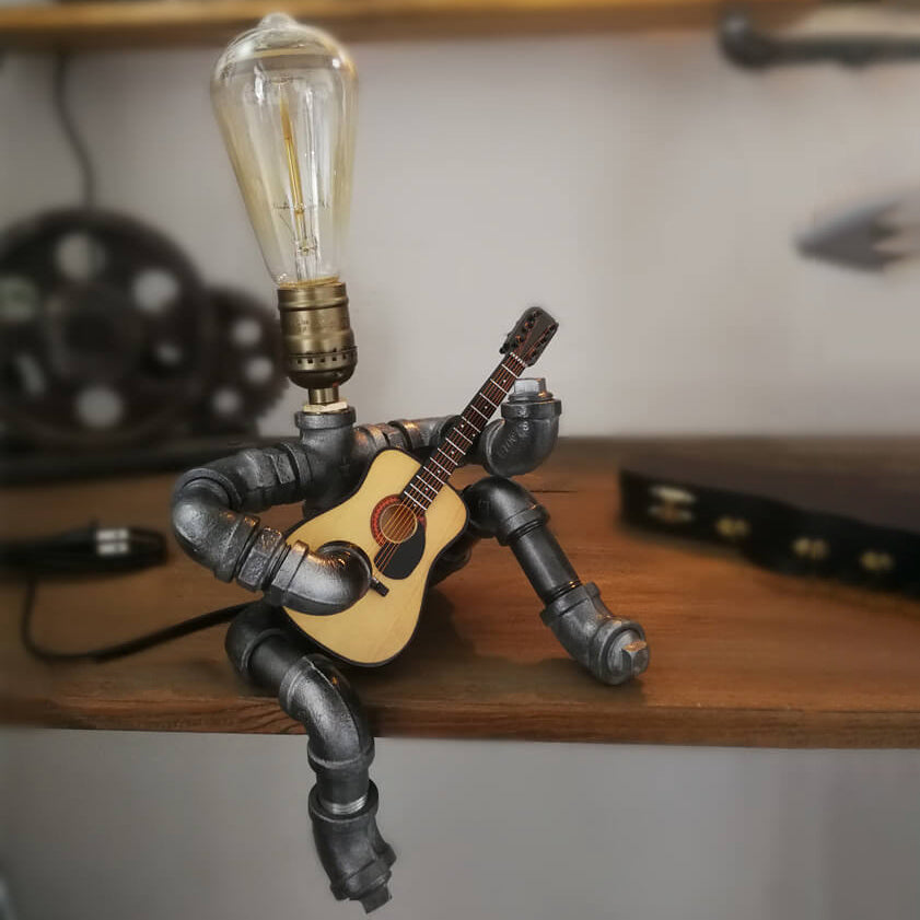 Plumbing Guitar Robot Table Lamp